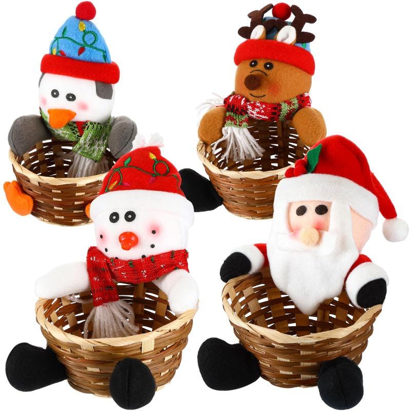 Weihnachtsdekoration Süßigkeiten Aufbewahrungskorb Schreibtischschmuck Süßigkeiten Snack Behälter