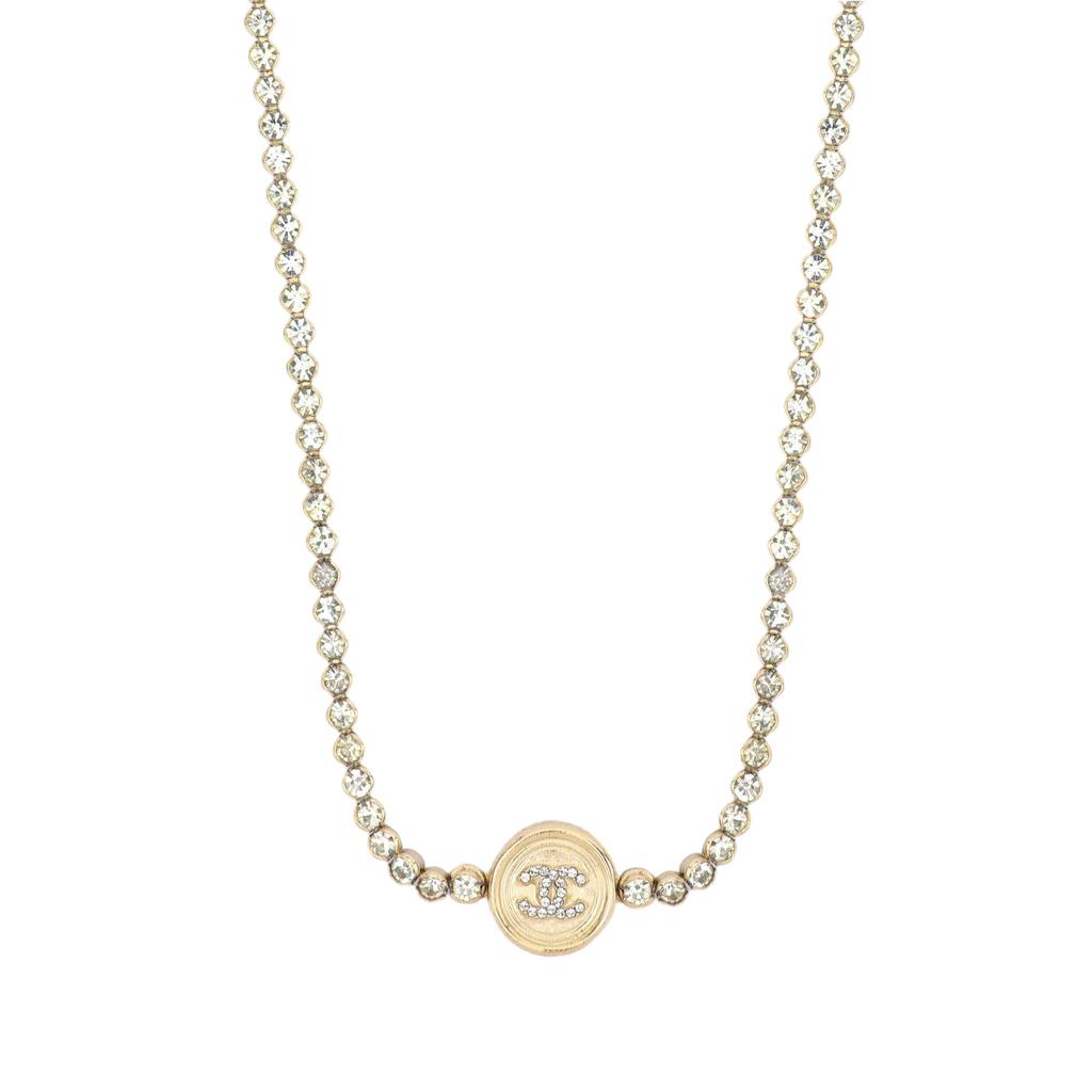 CHANEL Double C Brass Necklaces Women's AB6235-B05696-NC476