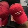 Winter Baseball Red Cap For Women Adjustable Hat Sun Protection Gift Fashion