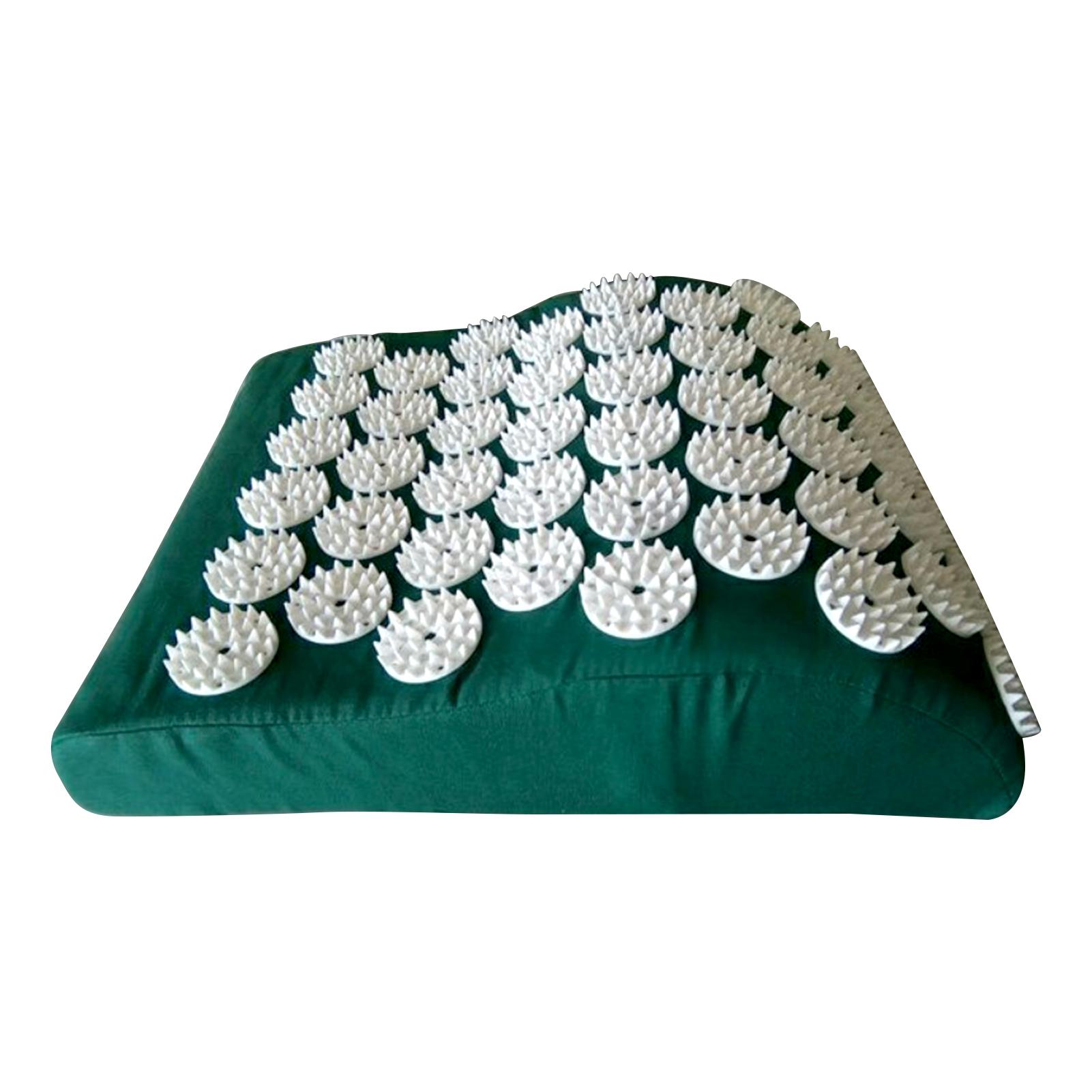 

Подушка для поясницы с большими точками касания, прямоугольная, домашняя акупрессурная подушка, которую можно стирать, подушка для снятия стресса при болях в спине зелёный