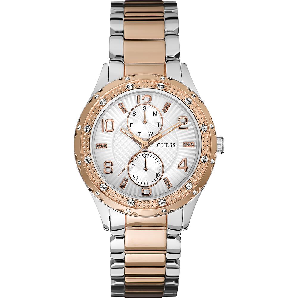 GUESS Siren Rose Stainless Steel Ladies Quartz Watch W0442L4 ярко-розовый