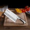 7 Inch Shibazi Cleaver Knife 3 Layers Clad Steel Blade Sharp Chef Cutting Vegetable Meat Mulberry Sang Knife With Knife Holder