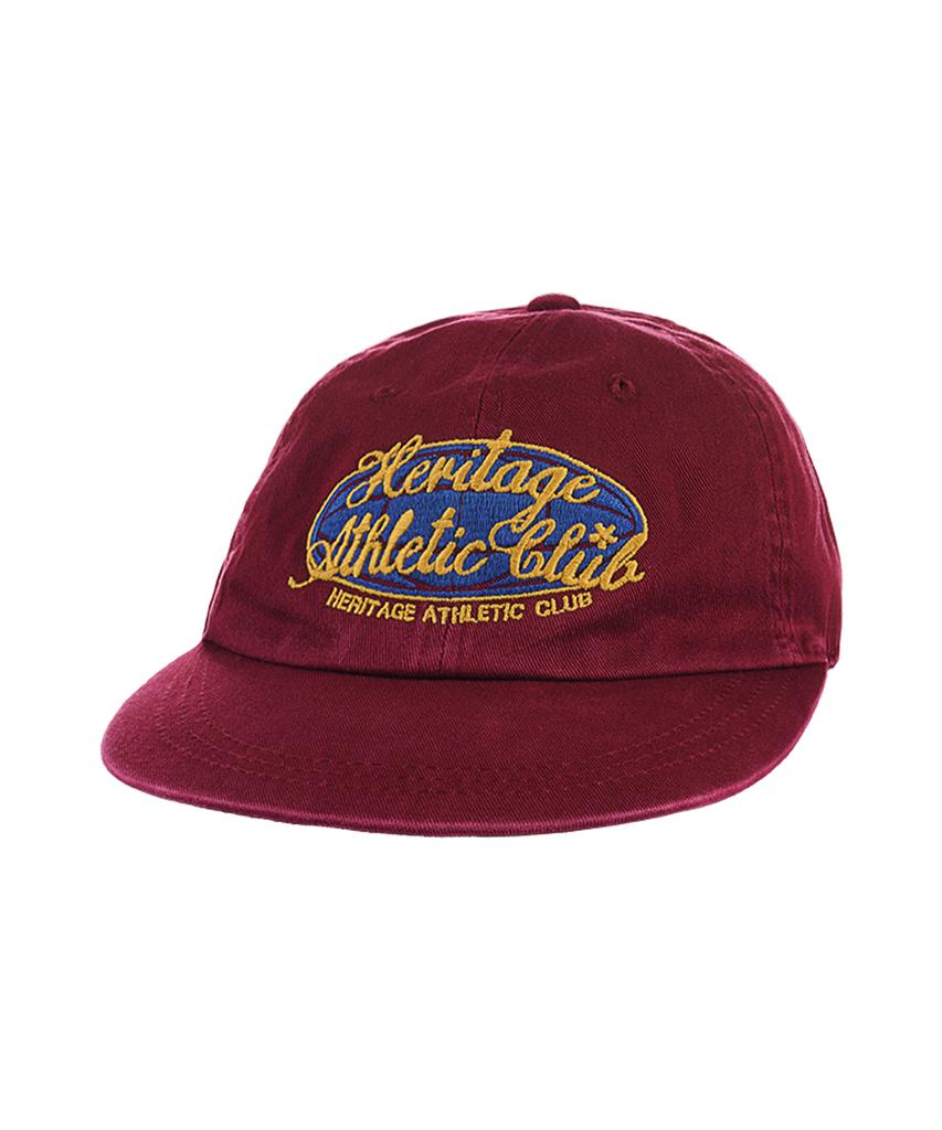 Yunibeoseugameonteu Universe Signed Long Bill Washed Cap_Burgundy