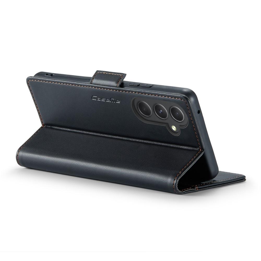 CASEME Flip Case for Samsung Galaxy A54 5G, Litchi Wallet, Black