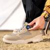 New Rotating Button Work Shoes Safety Sneakers Breathable Summer Male Boots Lightweight Indestructible Steel Toe Footwear