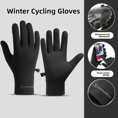 Anti Loss Thick Cycling Gloves  Warm Outdoor Gloves Winter Cycling Gloves  Outdoor