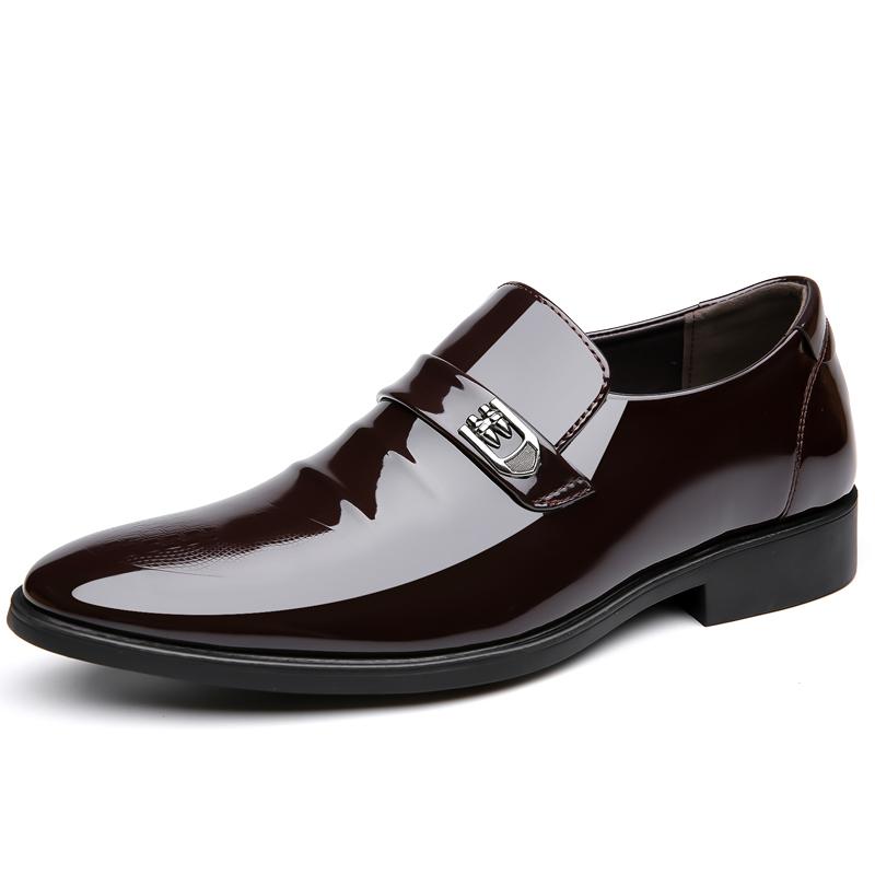 

British Men Formal Shoes Big Size Comfortable Office Work Shoes Anti Slip Wear Resistant Versatile Outdoor Daily Wear 38 коричневый