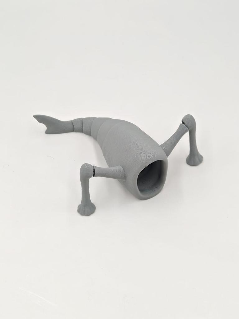 3D Printed Swallower Jointed Sea Monster Figure - Deep Sea Voyage Series Gift