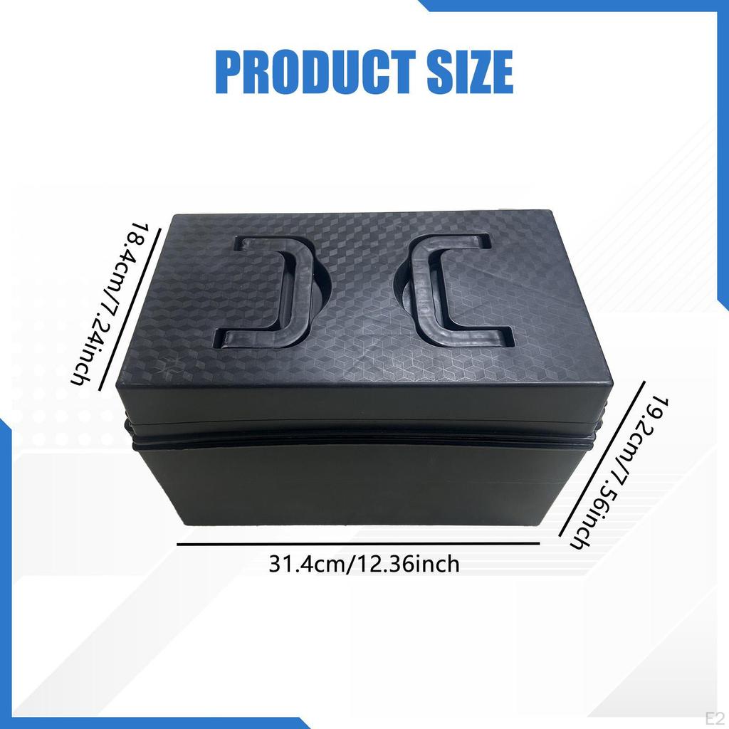 Bike Battery Box Container with Foldable Handle Shatterproof Portable Carry Case for Electric