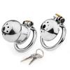 Male Chastity Cage Stealth Lock Device Metal Cock Rings Urethral Catheter Penis Restrict Sex Toys For Men Sissy