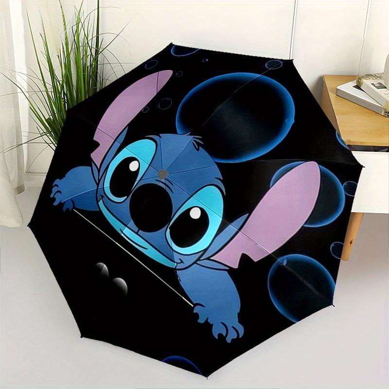 

Stitch,Bubbles Automatic Folding Umbrella Simple 8 Rib Design, Bright Cartoon Pattern, Durable Iron Frame, Suitable For Travel, Outdoor, B