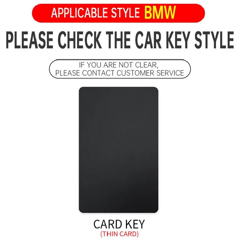 Suede Leather Car Smart NFC Card Key Case Cover Shell For BMW 1 3 5 7 Series X1 X3 X5 X6 X7 535le Protector Keychain Accessories