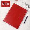 Personalized Logo Factory Price A4 Presentation Folder Custom PU Leather Multi-Functional Loose-Leaf Water-proof Durable