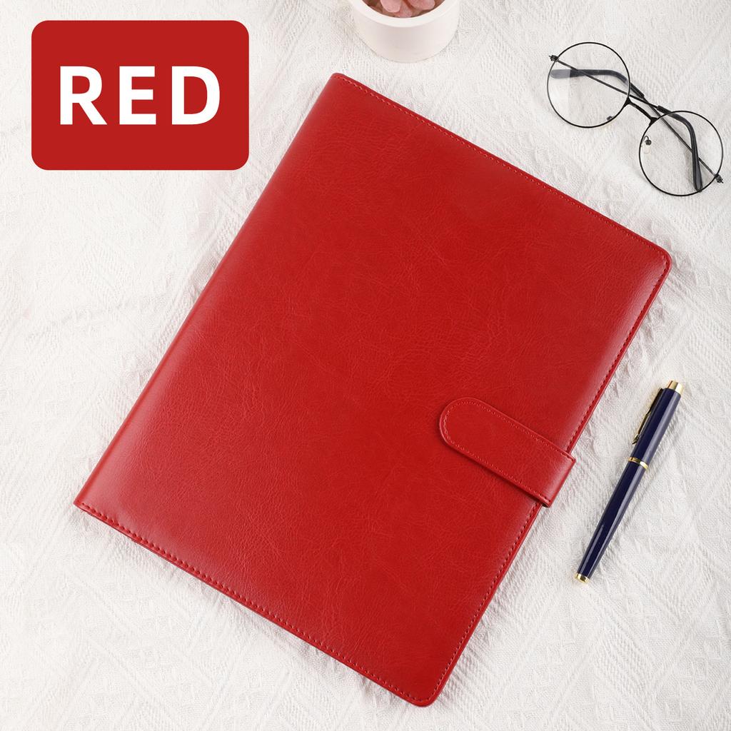 Personalized Logo Factory Price A4 Presentation Folder Custom PU Leather Multi-Functional Loose-Leaf Water-proof Durable