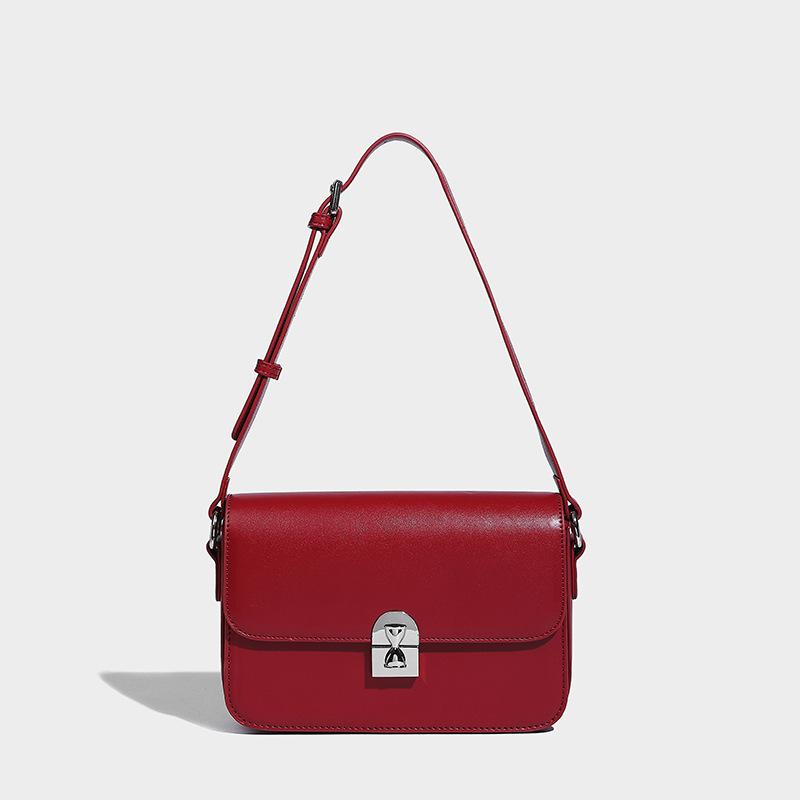 Fashion Women Soft Leather Underarm Bags Solid Color Flap Design Female Commute Crossbody Bags  New Lady Handbags