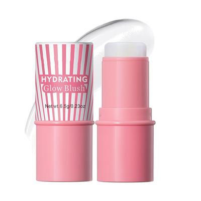Blush illuminante idratante, stick per guance, trucco viso leggero e pratico, consistenza fresca per le donne, 2 in 1