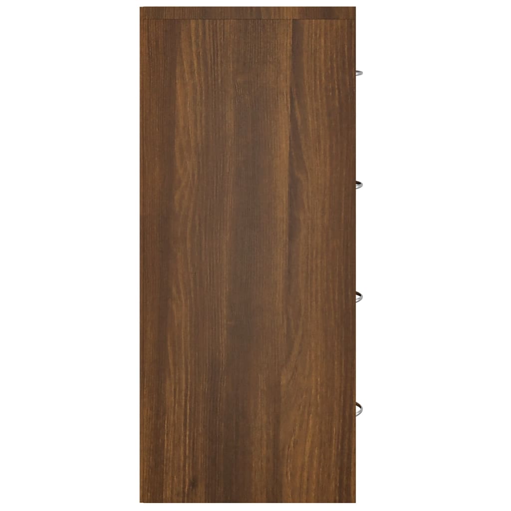Vidaxl Komoda Z 4 Szufladami, 60 X 30,5 X 71 Cm, Brązowy Dąb