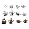 10pcs Kettle Teapot Coffee Pot Charms Antique Silver Color Pendants DIY Crafts Making Findings Handmade Tibetan Jewelry