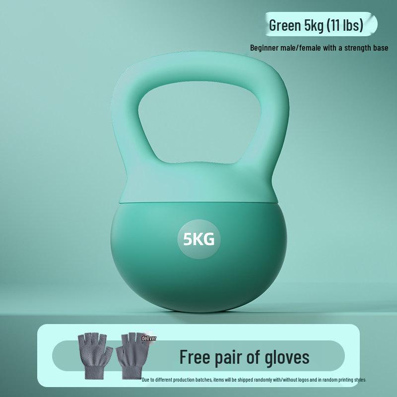 Farbige weiche Kettlebells für das Heimtraining 2,5-10 kg - Ideal für das Gesäßtraining bei Frauen und Kniebeugen bei Männern.