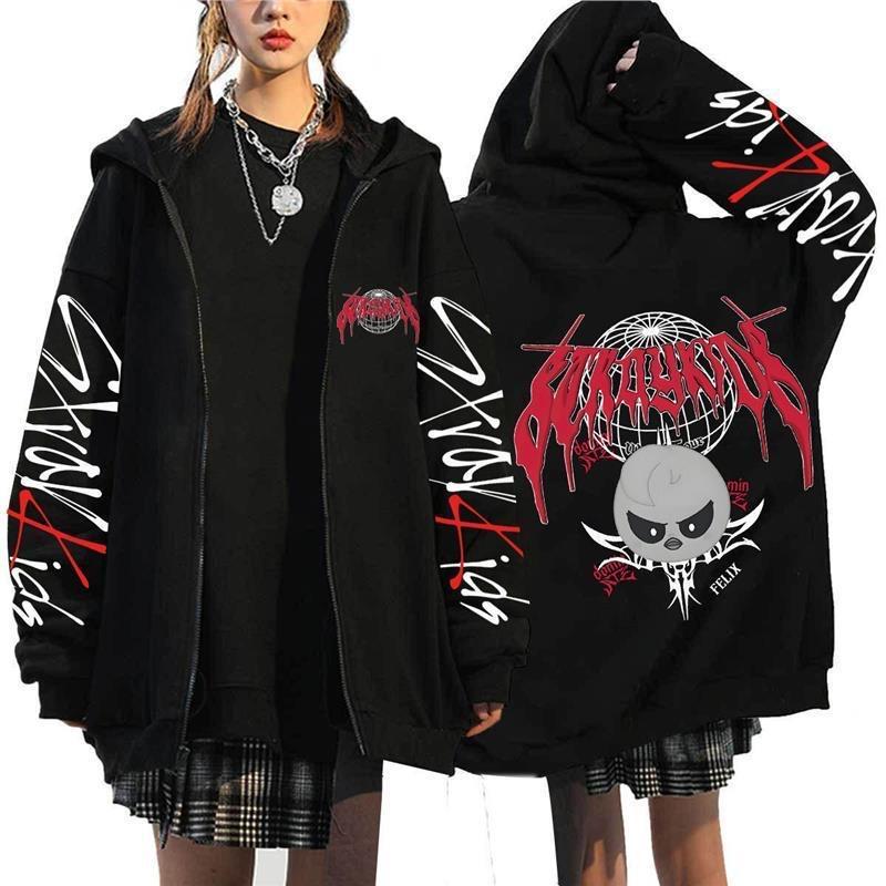 Straykids Hoodies Coat Kpop Star SKZ Domin ATE Concert Clothings