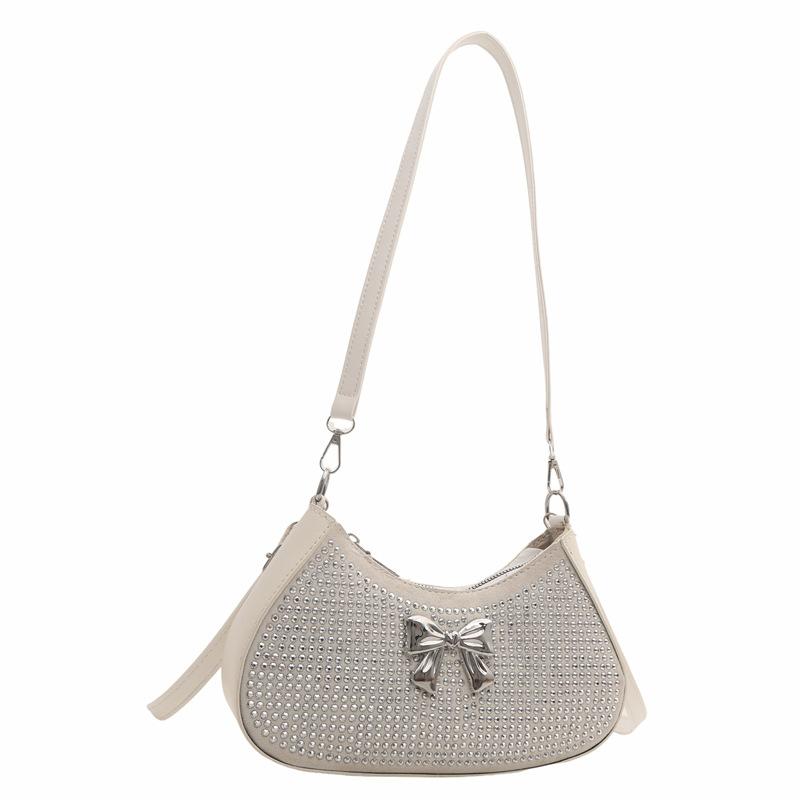 Summer Bag with Versatile High-end Niche Crossbody Bag for Women's New Diamond-inlaid Armpit Bag Shoulder Bag