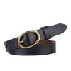 Minimalist Cowhide Belt For Women With Pin Buckle For Work And Weekend Use