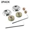Diverse Compatibility Essential 8 Piece Toolset Including Thrust Plates Rider Plates and Nuts for Your Brush Cutter