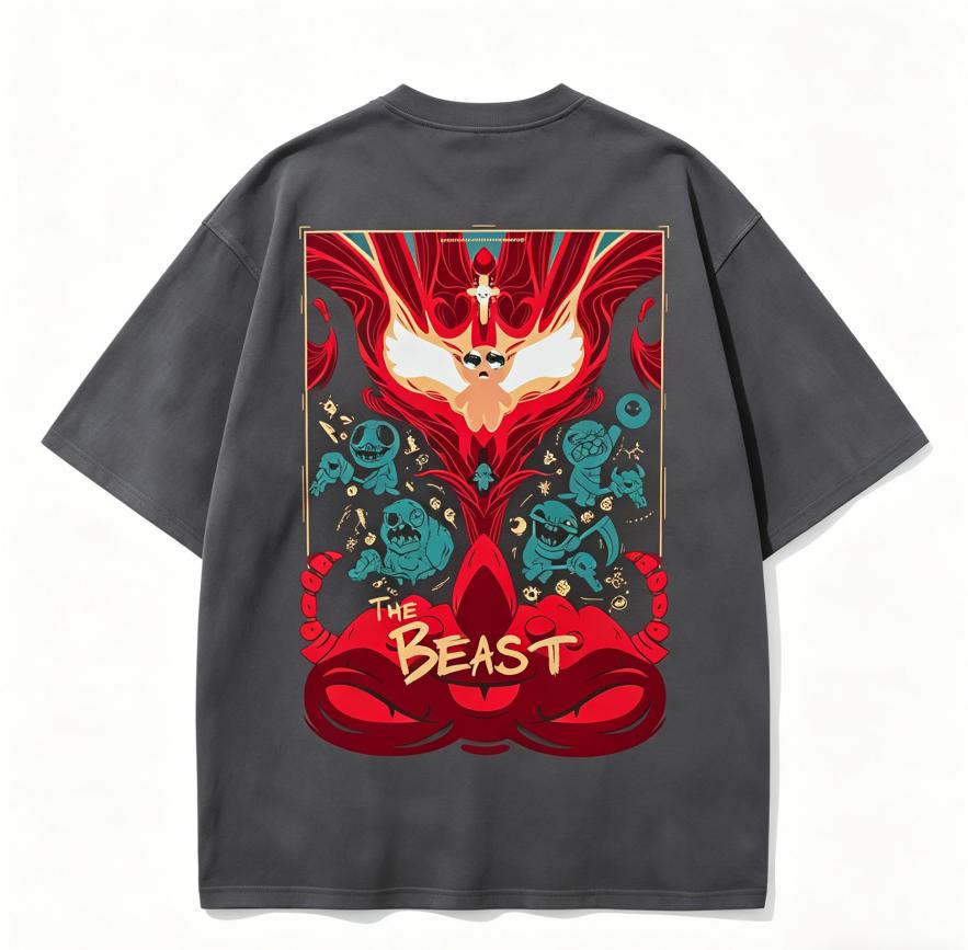 The Binding of Isaac Indie Anime Lover Washed T-shirt Year round clothing high quality personality Clothes Plus Size Unisex New Model Couples tee