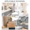 4pcs Arched Handles for Garage Door and Indoor Cabinets Metal Barn Door Pulls Easy Install Wood Fence Cupboard Handles