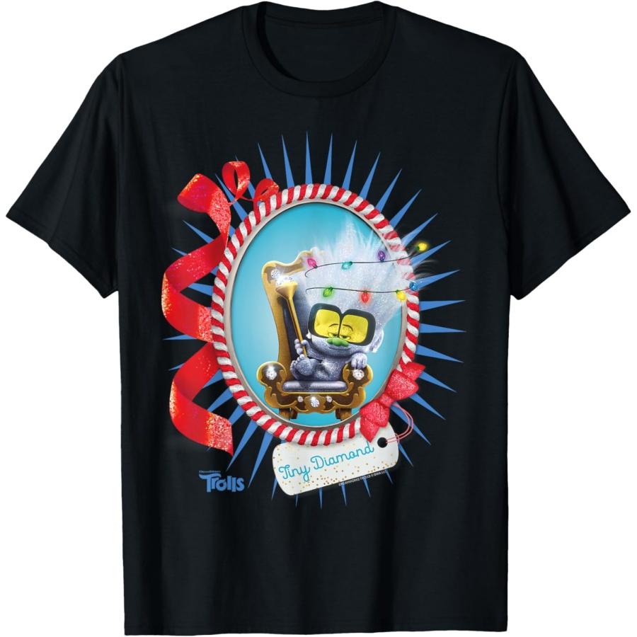 DreamWorks Trolls Tiny Diamond Holiday T-Shirt XXXXXL чёрный