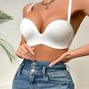 Side Gathering Seamless Push Up Shoulderless Bra For Women Bras