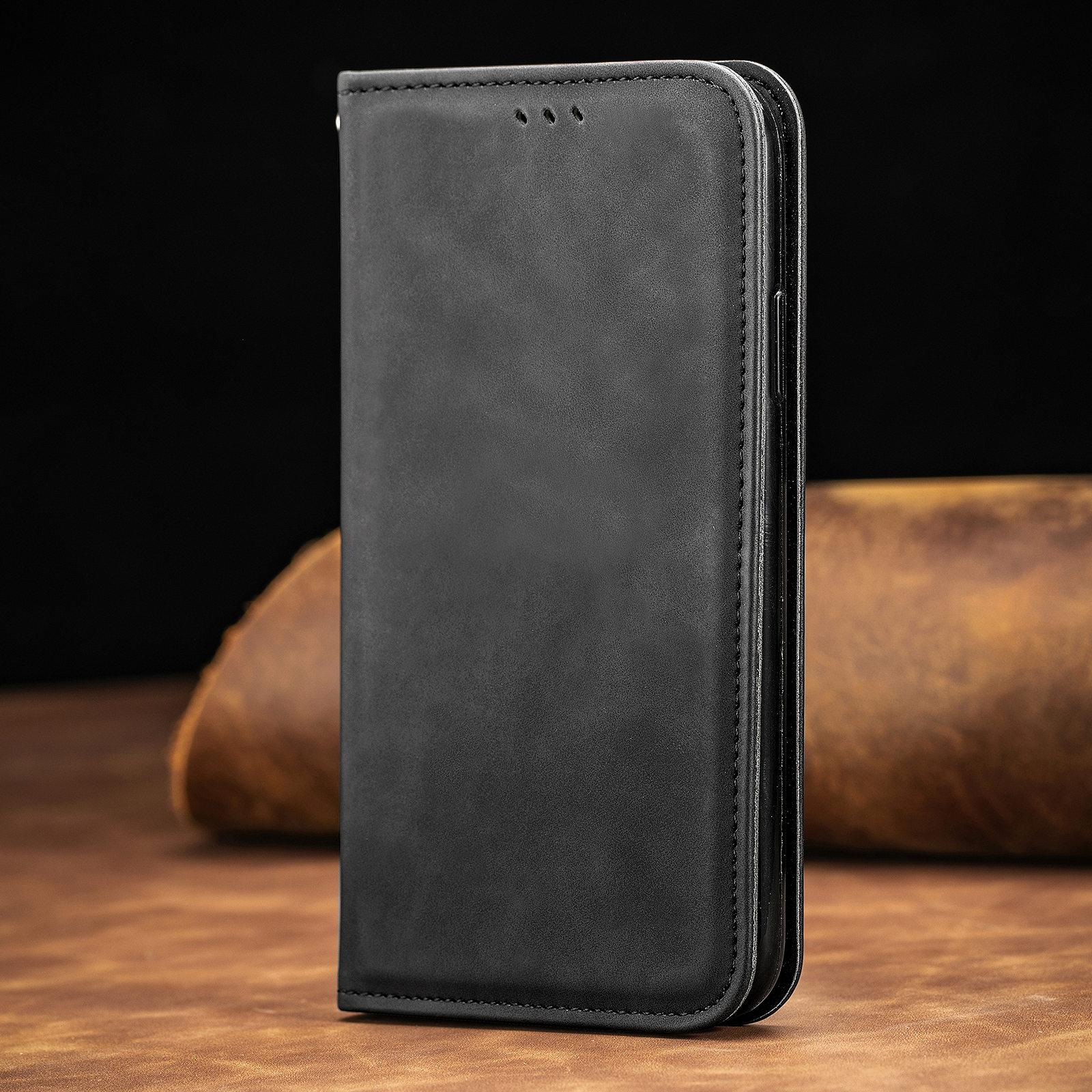 

Leather Case For OPPO A5 A9 A53 2020 A74 A72 A52 A91 A96 A54 A95 A94 A92 A57 A77 A78 A98 A16 A16S A15 A15S A17 Flip Case Cover OPPO A15 or A15S чёрный