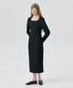 Bundercammer Ponte Fitted Dress_Black