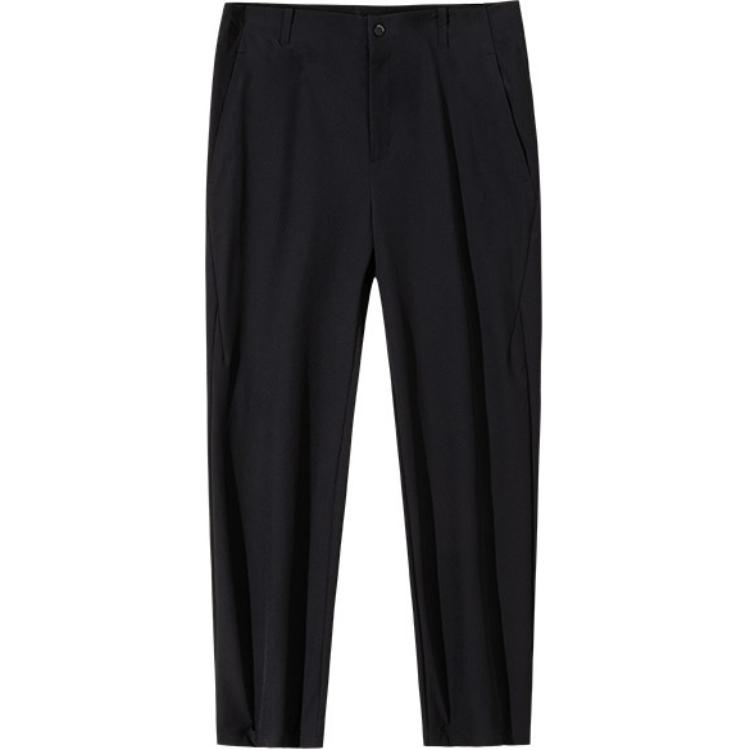 

Anta Champion All-Weather Series Comfortable Casual Simple Straight-Leg Solid Color Versatile Knitted Sports Pants Men bottoms Basic-Black 152520518-1 M