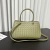 Small Niche Luxury Style New High-quality Vegetable Basket Tote Bag Single Shoulder Commuting Large Capacity Woven Bag Hand-held Diagonal Cross Bag