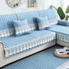 Autumn Winter Plush Sofa Covers Soft Peony Couch Cover Sofa Towel Sofa Cushion Continental Solid Color Sofa Towel Seat Cover