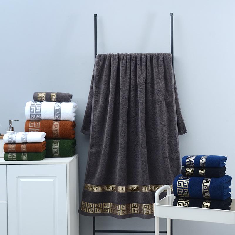 Baumwoll-Export Großes Badetuch, Baumwoll-Gesichtstuch-Set, Geschenk Saugfähiges Röhren-Badetuch
