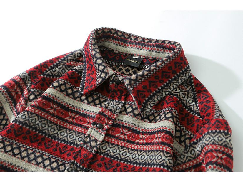 Herren Dickes Wollhemd mit Karomuster - Koreanischer Stil Trendige Langarmjacke für Teenager