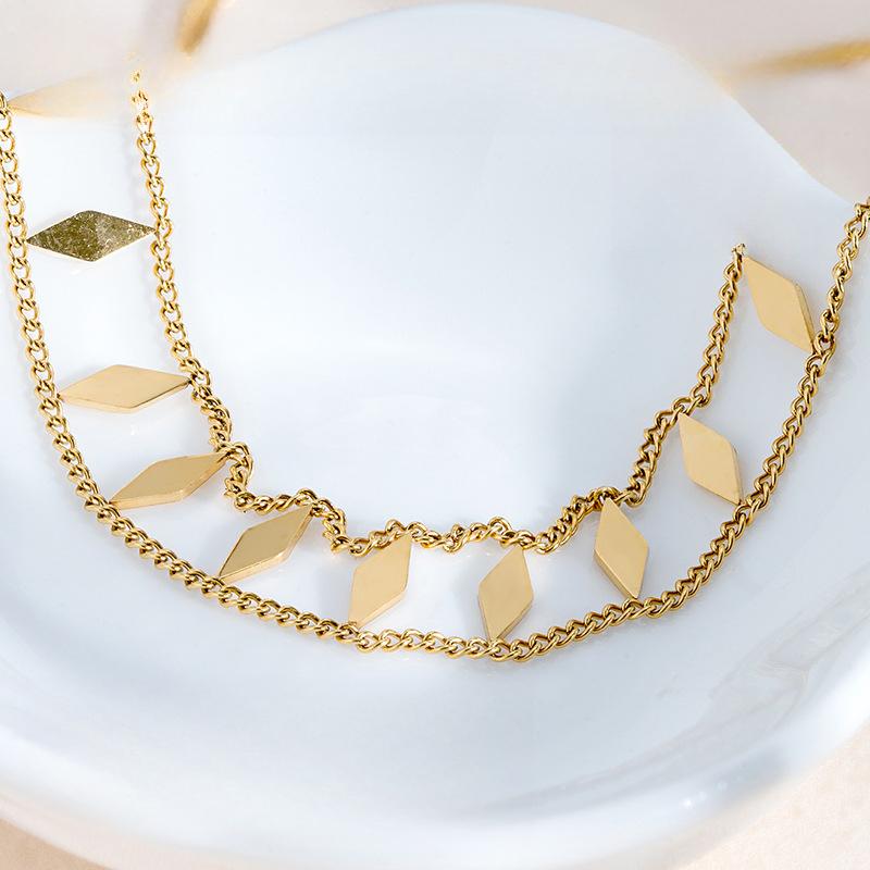 Vintage Ins Style Niche Personality Choker Necklace Collarbone Chain Does Not Fade Accessories