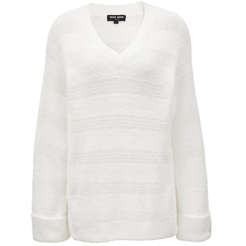 

VEROMODA Women s V-Neck Loose Knitted Sweater M