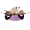 Purple Rabbit Double Layer Interlayer Warm Hammock Hanging Bed House Sleeping Bag for Squirrel