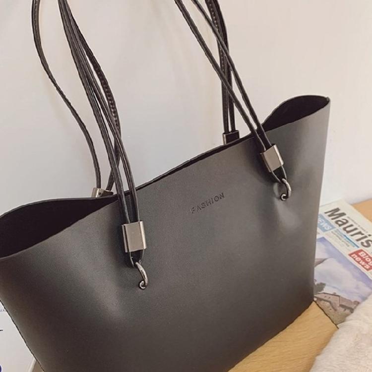 Handbag PU Bag for Girl Women Large Capacity Shopping Bag Versatile Shoulder Bag
