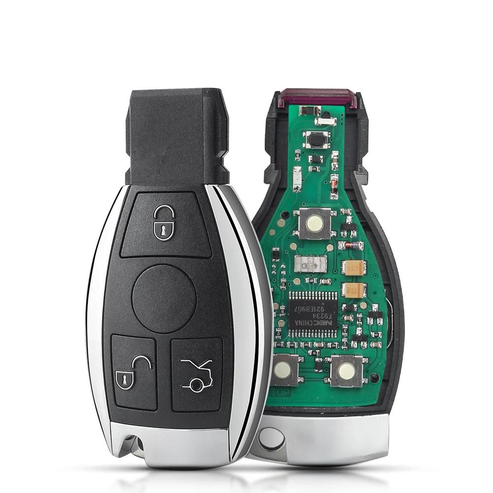 KEYYOU Smart Remote Car Key Fob For Mercedes Benz A B S E Class Support BGA NEC Chip 315/433.92MHz 2/3 Buttons