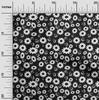 oneOone Cotton Poplin Black Fabric Floral Sewing Material Print Fabric By The Yard 42 Inch