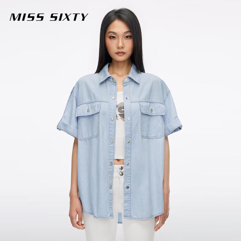 MISS SIXTY Women s Loose Fit Denim Shirt XS