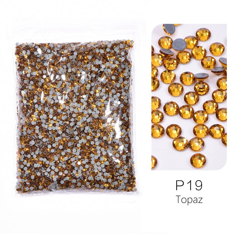 Large Packaging Uniform Glass Imitation Austrian Hot Diamond, Hot Melt Adhesive Bottom Diy Clothing Shoes And Hats Jewelry Rhinestone