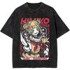 Anime My Hero Academia Himiko Toga Grafisch T-shirt Mannen Vrouwen Katoenen T-shirts Vintage Gewassen Oversized Tee Mannelijk Manga T-shirt