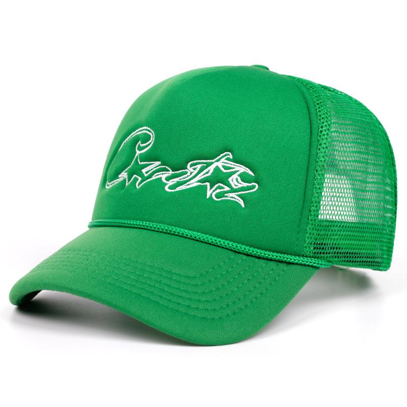 Čtyři roční období Síťovaná baseballová čepice Dámská Pánská Módní Ležérní Prodyšná Písmeno Ikona Unisex HipHop Trucker Čepice Venkovní Sportovní Táta Klobouk