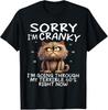 Sorry I'm Cranky I'm Going Through My Terrible 60's Right Now Funny Joke Rude Humor T Shirt T-Shirt Mens Kids