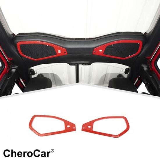 Car Top Roof A-Pillar Speaker Cover Trim For 18+ Jeep Wrangler JL Gladiator JT